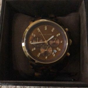 Michael Kors tortoise watch